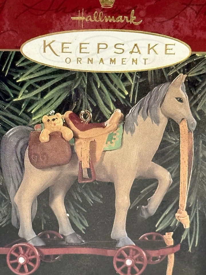 Hallmark “A Pony For Christmas” #1 1998 Keepsake Ornament Vintage QX6316 ()