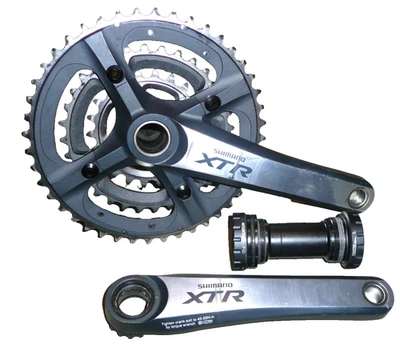 Shimano XTR FC-M970 Crankset & Bottom Bracket - 175mm - 44/32/22T Triple - Nice! - Image 1 of 4
