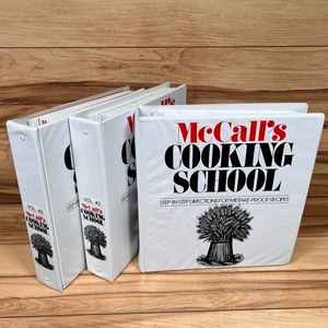 Vintage 1980s McCall's Cooking School Step by Step Directions 3 Volumes Cookbook - Picture 1 of 22