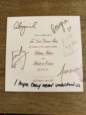 The Last Dinner Party Signed & Personalised Vinyl Nothing Matters /1000 Rare - Image 1 of 4