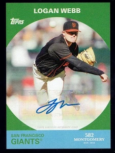 2022 Topps Logan Webb Montgomery Club Autograph Auto Baseball Card - Picture 1 of 2