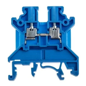 10x Bloques de terminales de alimentación azul RS PRO 2,5 mm² Abrazadera de tornillo de riel DIN 1000 V - Imagen 1 de 1
