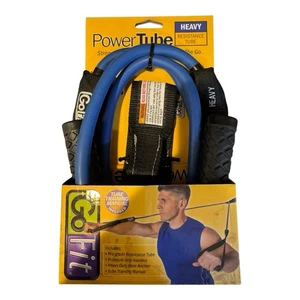 GO FIT Power Tube Blue Heavy Resistance Band for Strength/Muscle Training (NEW) - Picture 1 of 3