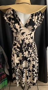 bcbg maxazria dress Sz S Open Back Flutter Sleeves USAMade Resort Cruise - Picture 1 of 7