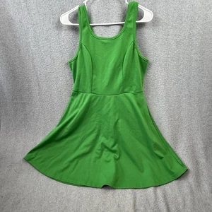 Vestido Dots Mujer Medio Verde Acampanado - Imagen 1 de 7
