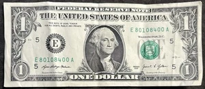 2021 Richmond $1 Bill August 10th 1984 Birthday/Anniversary Low Sum Lucky 21 - Picture 1 of 2