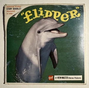 View-Master FLIPPER (The TV Dolphin) B485 - 3 Reel Set + Booklet (V6) - Picture 1 of 7