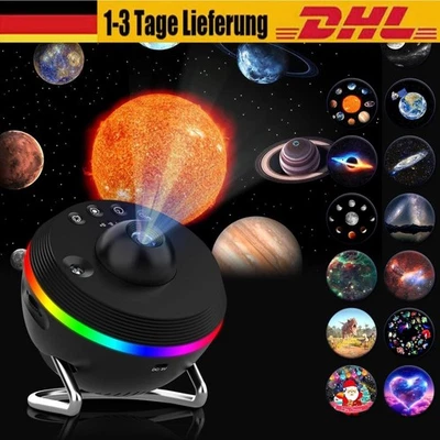 13 in 1 LED Galaxy Projektor Sternenhimmel Lampe Nebula Starry Erde Nachtlichter - Bild 1 von 4