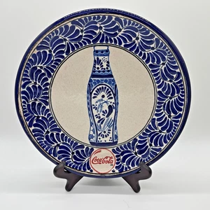 Vintage Uriarte Puebla Mexico Coca Cola Teller signiert 11 1/4" - Bild 1 von 9