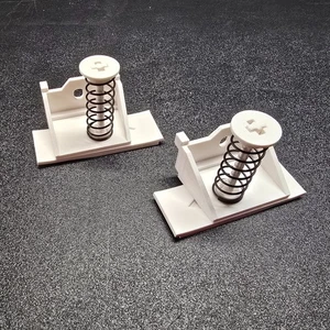 1990-1992 Cadillac Brougham Rear Chrome SS Spring Clip Assembly RIGHT AND LEFT - Picture 1 of 3