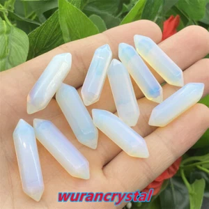 A+ Obelisco Opalite Quarzo Cristallo Teschio Bacchetta Doppio Punto Guarigione Fai da Te Regalo 10pz - Foto 1 di 12