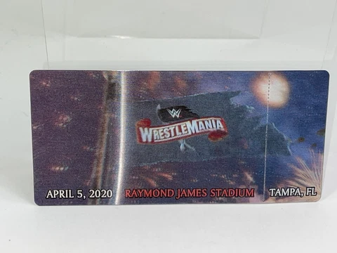 NXT Takeover Tampa Pandemic Cancelled Collectors Ticket 2020 WWE WrestleMania Cover