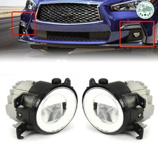 For 2014-20 Infiniti Q50 Q60 QX50 QX60 QX80 Bumper Fog Light LH & RH Front 1Pair