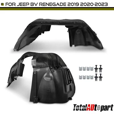 2x Forros interiores de guardabarros con espuma aislante para Jeep Renegade BV 2019-2023 delantero Foto 1 de 4