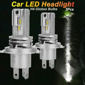 2x H4 9003 Car LED Headlight Globes Kit Lamp Bulbs High Low Beam 12V 24V Upgrade - Picture 1 of 12