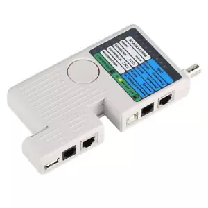Pro Netzwerkkabeltester Messgerät RJ45/RJ11/USB/BNC LAN Kabel/ - Bild 1 von 9