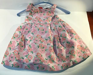 Janie & Jack Kleid rosa bunt Blumen mit Schleife 12-18 Monate - Bild 1 von 5
