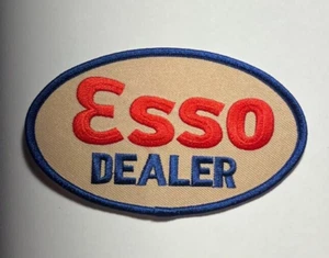 Toppa Esso toppa esso toppa rivenditore toppa 4,5" ferro larga o cucita su toppa esso - Foto 1 di 3