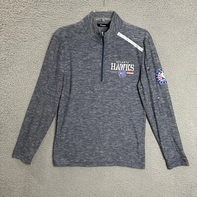 Atlanta Hawks 1/4 Zip Pullover Mens Small Performance Active Polyester Fanatics - Image 1 of 4