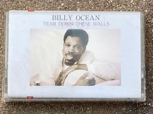 Rare JAPANESE LABEL Billy Ocean TEAR DOWN THESE WALLS Cassette JIVE HIP 57 Japan - Picture 1 of 12