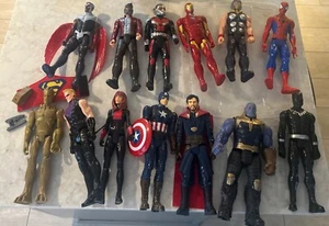 Hasbro Titan Hero Series Lot (13) Marvel Action Figures 12” USED FAST SHIPPING - Picture 1 of 14