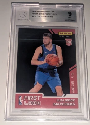 2018-19 Panini Luka Doncic RC First Rookie Card Look 1/567 LOW POP BGS 9 - Image 1 of 4