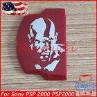 New Battery Cover Door Lid Case Shell For Sony Psp 2000 Psp2000 Red God Of War