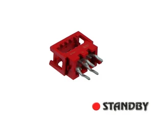 5pcs 4 pin / way Paddle Board Connector Micro-MaTch, 7-0215570-4 AMP THT, 1,27mm - Imagen 1 de 2