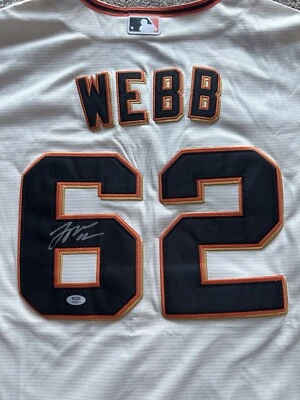 Logan Webb Signed Autographed San Francisco Giants Jersey PSA DNA COA - Image 1 of 4