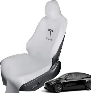 2PCS Waterproof Front Seats Non-Slip Covers for Tesla Model Y/3/X Seat Protector - Picture 1 of 6