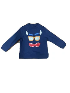 Member's Mark My Favorite Plush Pullover Monster Navy Logo 4T - Picture 1 of 1