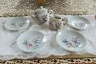 Antique Childs Made In Japan Partial Tea Set Birds Theme Set of 7