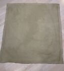 Set/2 Pottery Barn Faux Tan Suede Pillow Cover Euro 26x26 Square