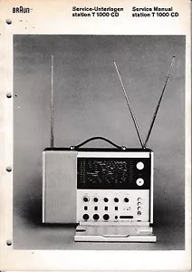 Service Manual-Anleitung für Braun T 1000 CD - Bild 1 von 1