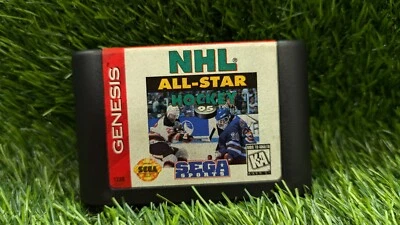 NHL All-Star Hockey 95 (Sega Genesis, 1995) Cartridge Only tested - Image 1 of 3
