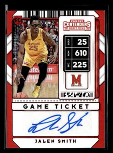 2020-21 Panini Contenders Draft Picks Game Ticket Red #96 Jalen Smith AUTO