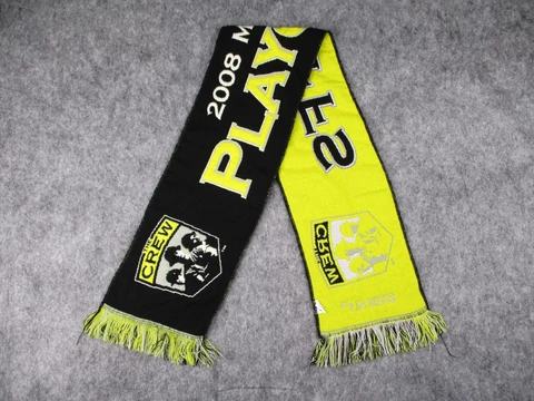Columbus Crew Scarf Soccer 2008 Playoffs MLS Cup Black Mens Womens Adult Vintage Cover