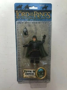 BNIB LORD OF THE RINGS PIPPIN IN ARMOR MARVEL FIGURE TOY BIZ RETURN KING - Picture 1 of 3