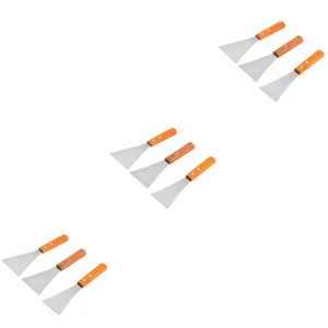 3pcs Cookie Spatula Slant Grill Scraper Stainless Steel Turner Bbq Cooking Tool - Picture 1 of 12