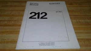 Singer 212U141 Sewing Machine Service Manual - Picture 1 of 3