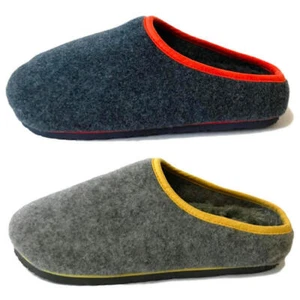 Herren Filz Fußbett Warm Gefüttert Slipper Pantolette Bequem Kuschelig Luxus Hausschuhe Gr - Bild 1 von 7