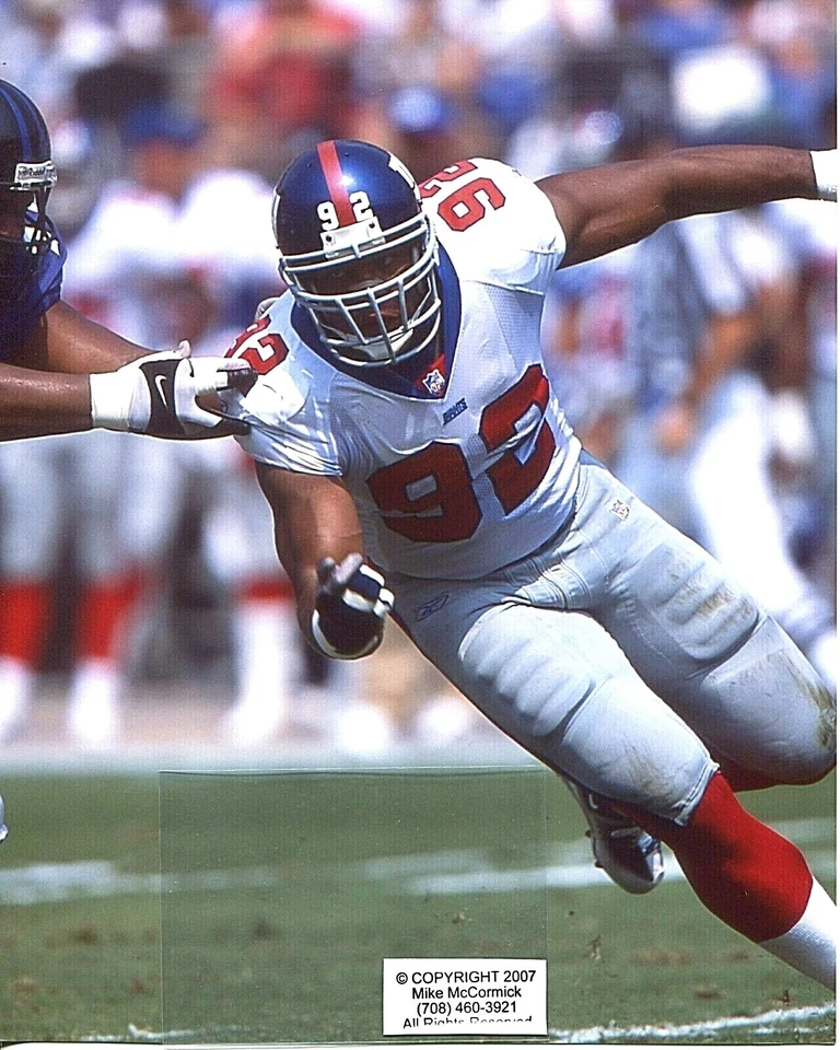 MICHAEL STRAHAN photo in action New York Giants HOF (c)  - Image 1 of 1