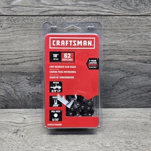 Craftsman 18 pulgadas Cadena de motosierra Low Kickback 62 Drivelink .050 - tamaño de archivo 5/32 - Imagen 1 de 5