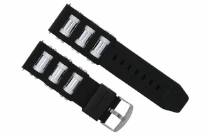 26MM RUBBER WATCH BAND STRAP FOR INVICTA EXCURSION 18202 1805 1845 1959 BLACK - Picture 1 of 5