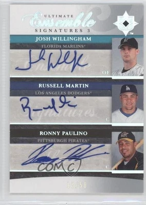 Ultimate Collection 2006/50 Josh Willingham Russell Martin Ronny Paulino automático Foto 1 de 2