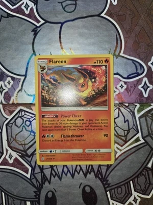 Pokémon TCG Flareon Cosmic Eclipse 25/236 2019 Rare Regular NM - Image 1 of 2