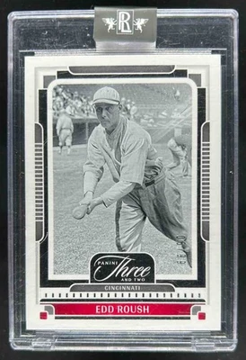 2025 Panini Three and Two Edd Roush #/99 Reds - Image 1 of 2