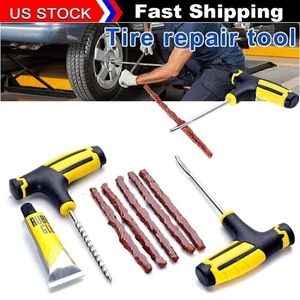 8PCS DIY Tire Repair Kit Flat Tire Repair Car Truck Motorcycle Home Plug - Picture 1 of 12