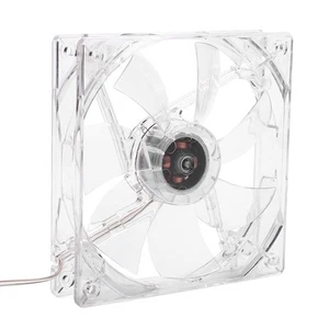 12Cm USB Led Transparent Bunte Licht Lüfter PC Computer Cpu Lüfter KUI - Bild 1 von 7