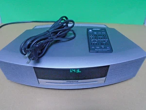Sistema de música Bose Wave AM/FM reproductor de CD radio reloj gris usado - Imagen 1 de 8